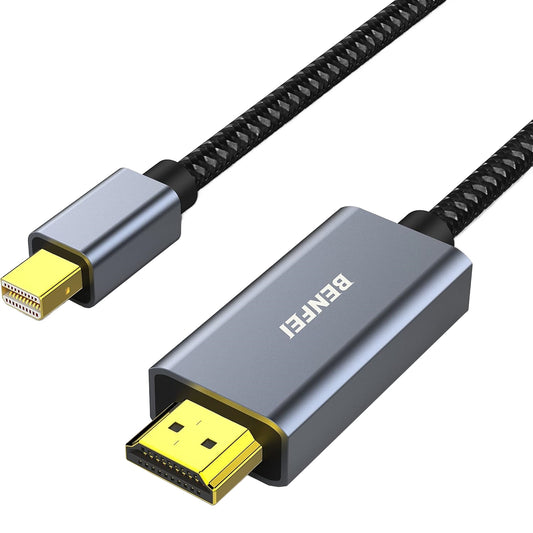 Video kabl Benfei, MiniDisplayPort - HDMI, 4K, 0.9m, Siva