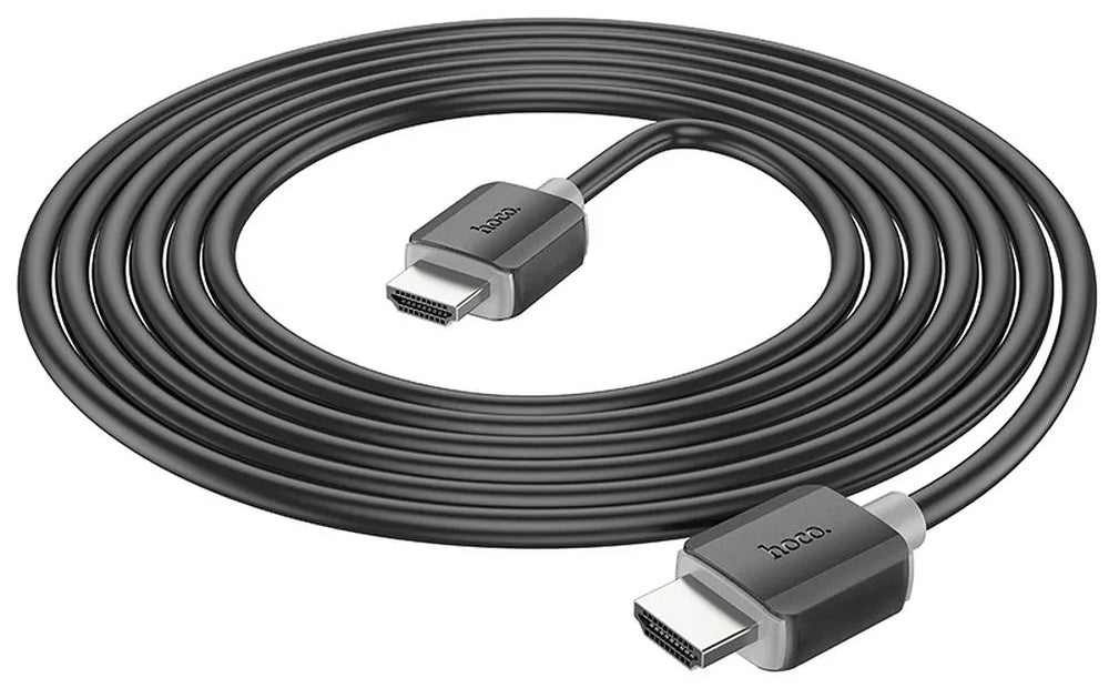 Video kabl HOCO US08, HDMI - HDMI, 4K, 1m, Crni