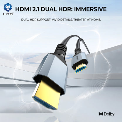Video kabl Lito HD119, HDMI - HDMI, 8K, 1.8m, Crna