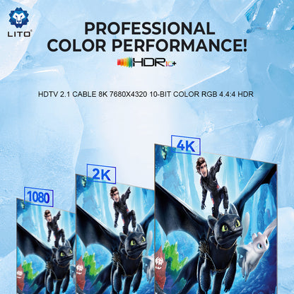 Video kabl Lito HD119, HDMI - HDMI, 8K, 1.8m, Crna