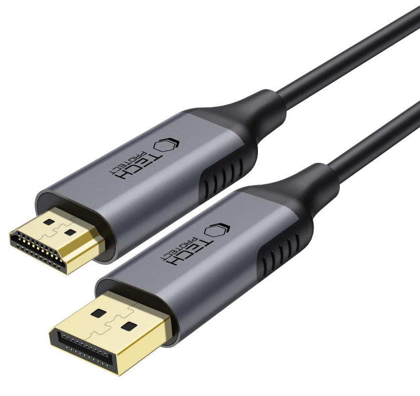 Video kabl Tech-Protect Ultraboost, DisplayPort - HDMI, 4K, 2m, Crna