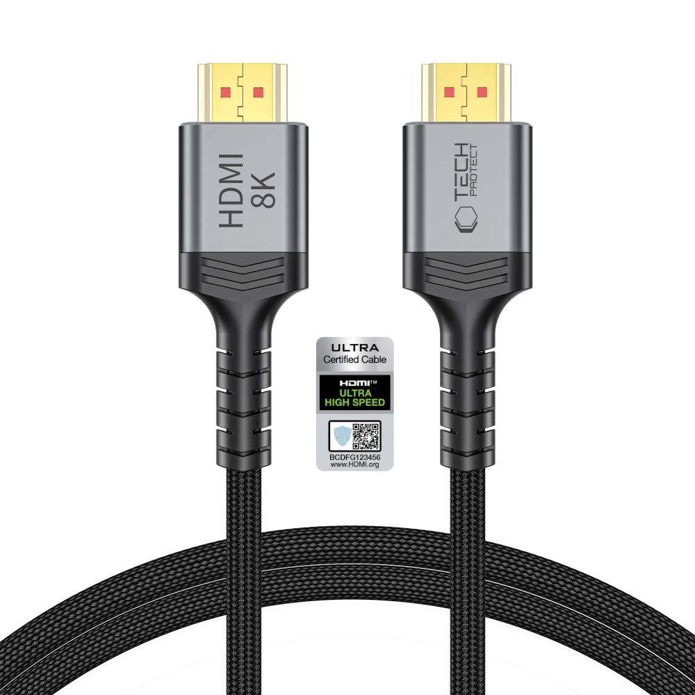 Video kabl Tech-Protect Ultraboost 2, HDMI - HDMI, 8K, 1m, Crna