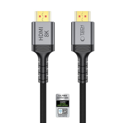 Video kabl Tech-Protect Ultraboost 2, HDMI - HDMI, 8K, 2m, Crna