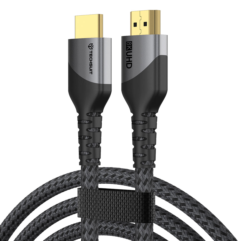 Video kabl Techsuit NexusVision Pro CX3, HDMI - HDMI, 8K, 2m, Siva