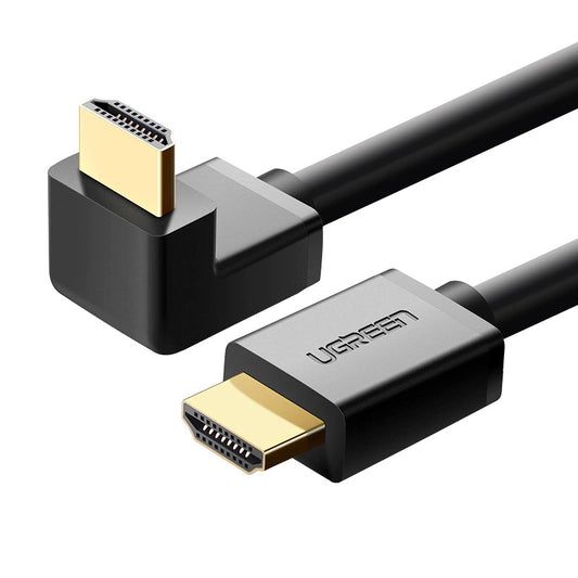 Video Cable UGREEN Angled, HDMI - HDMI, 4K, 2m, Black HD103 