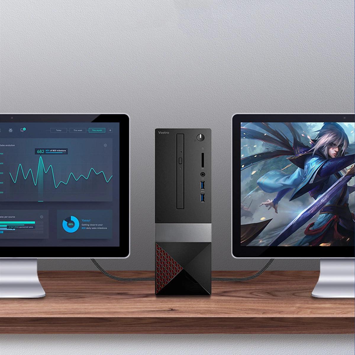 Video kabl UGREEN HD140, HDMI - HDMI, 8K, 3m, Crni