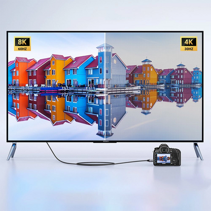 Video kabl UGREEN HD163, miniHDMI - HDMI, 8K, 2m, Sivi