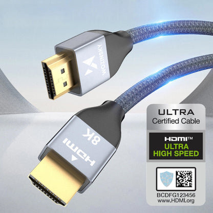 WZK Ultraboost Video Cable, HDMI - HDMI, 8K, 3m, Gray WHDMI-30 