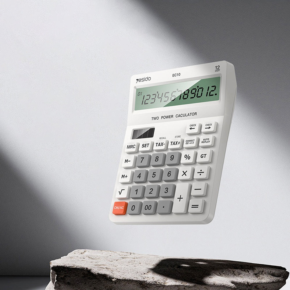 Kalkulator za kancelariju Yesido EC10, Beli