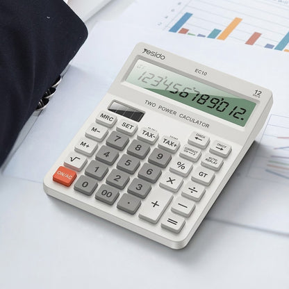 Kalkulator za kancelariju Yesido EC10, Beli