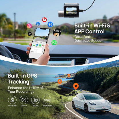 Auto Kamera 70mai Dash Cam A510, 3K, GPS, Wi-Fi, Ekran 2 inča 2AOK9-A510