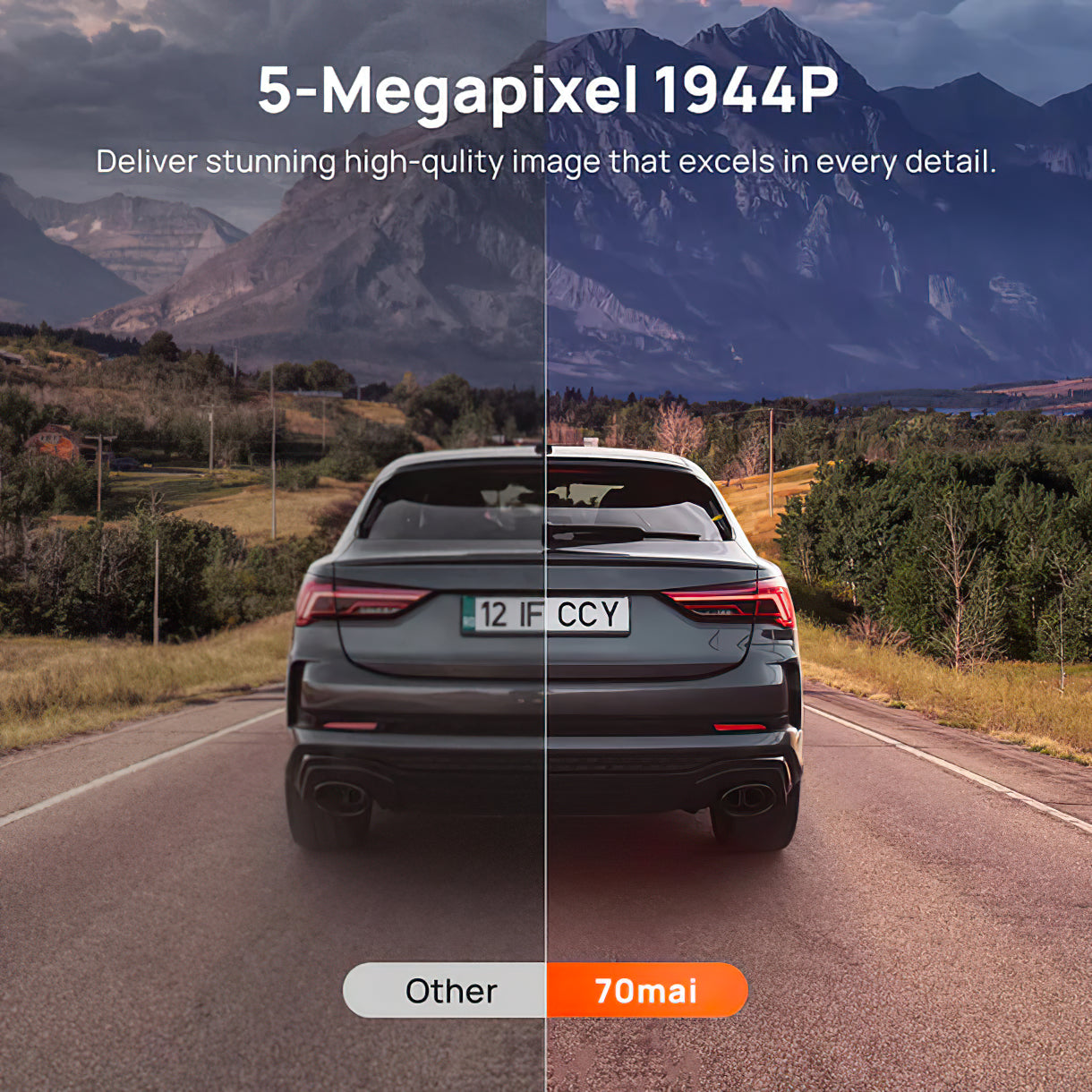 Auto Kamera 70mai Dash Cam A510, 3K, GPS, Wi-Fi, Ekran 2 inča 2AOK9-A510