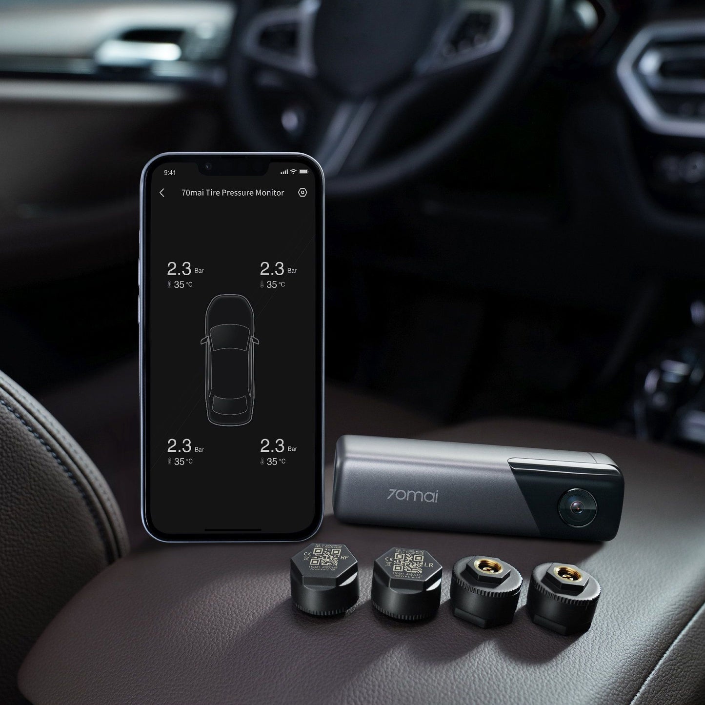 Auto kamera 70mai Dash Cam M500, 1944P, Wi-Fi, GPS, AI, 128Gb