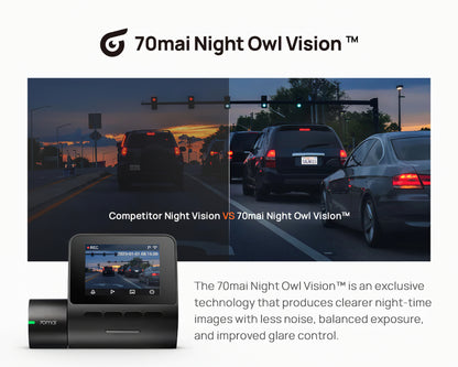 Auto Kamera 70mai Dash Cam A200, 1080P, Wi-Fi, Ekran 2 inča
