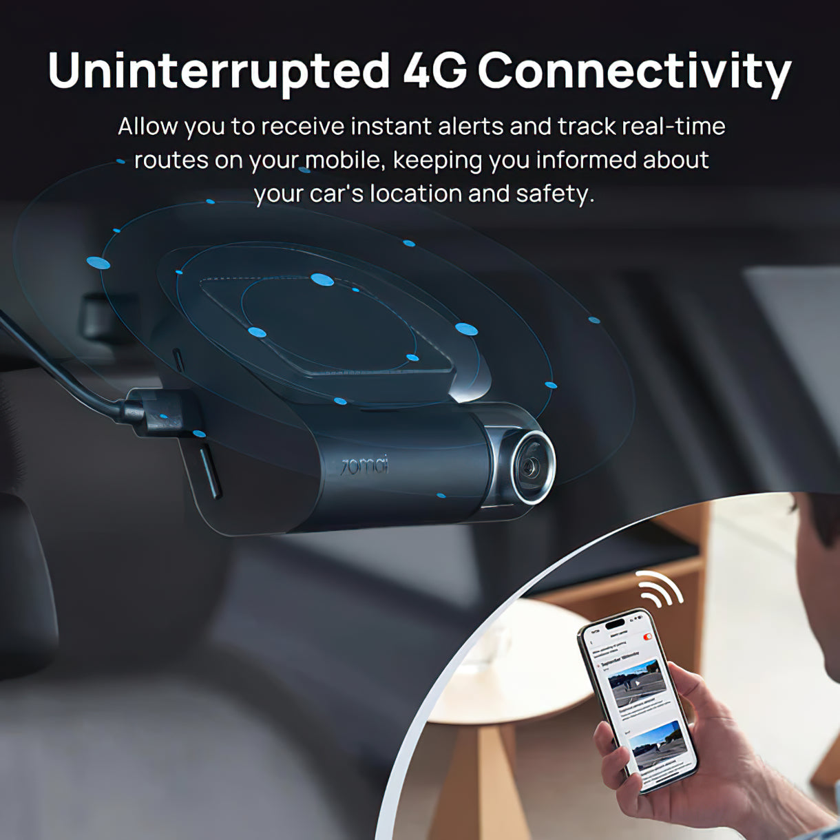Auto Kamera 70mai Dash Cam A510, 3K, GPS, Wi-Fi, Ekran 2 inča 2AOK9-A510