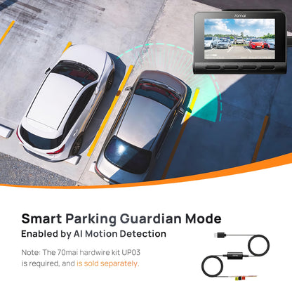Auto kamera 70mai Dash Cam A810, 4K, Wi-Fi, GPS, Ekran 3 inča