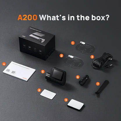 Auto Kamera 70mai Dash Cam A200, 1080P, Wi-Fi, Ekran 2 inča