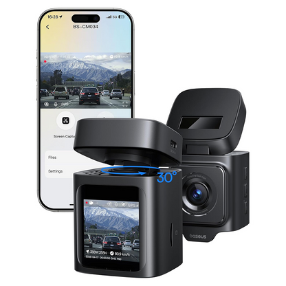 Auto kamera Baseus PrimeTrip VD1, 3K, Wi-Fi, GPS, Ekran 1.54 inča, Refabrikovana C10669000123-00