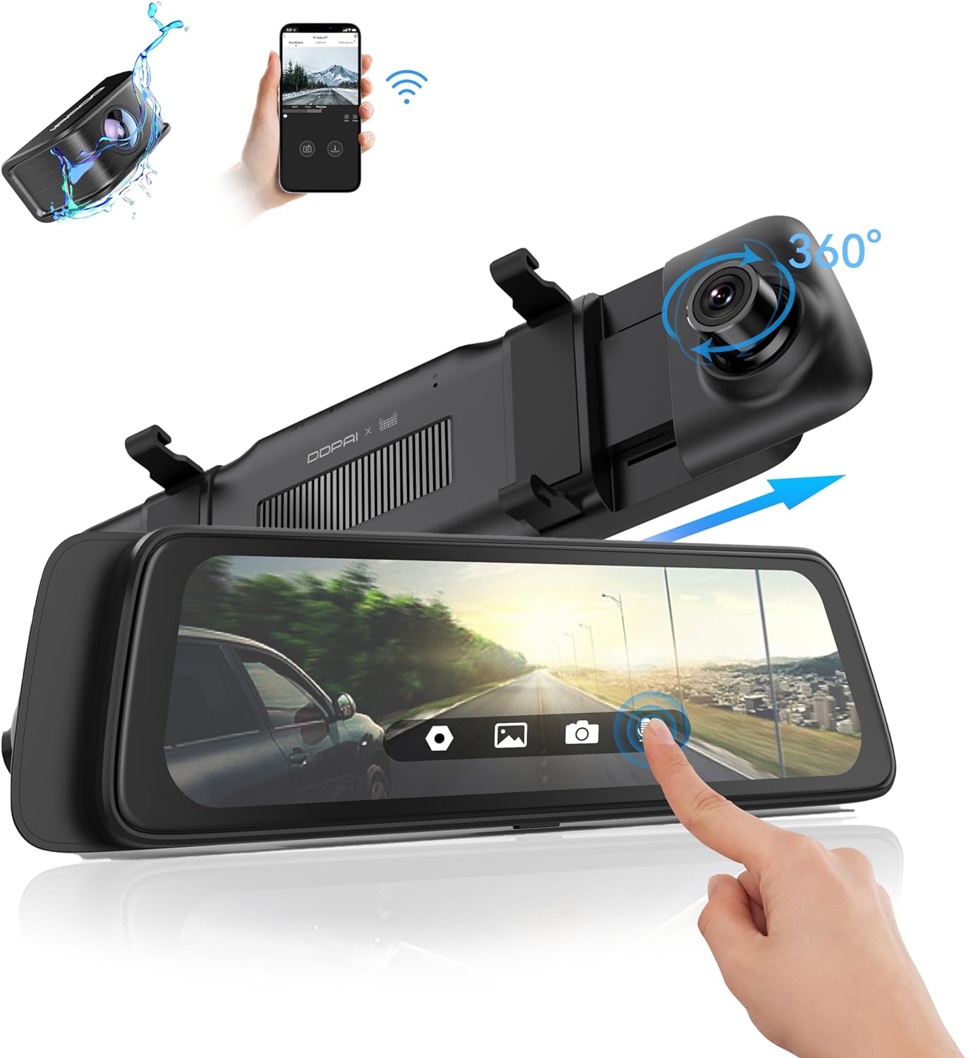 Kamera Auto Prednja Zadnja DDPAI mola E3, 2K, Wi-Fi