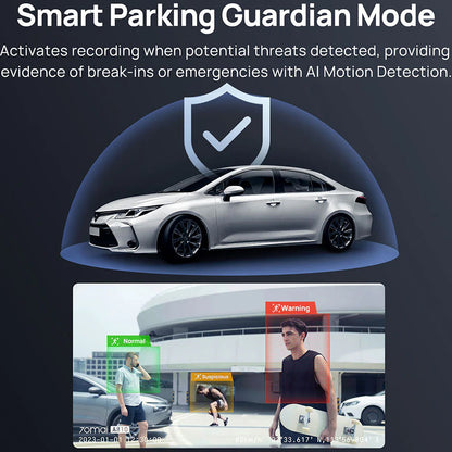 Auto Kamera Napred Nazad 70mai Dash Cam A810, 4K, Wi-Fi, GPS, Ekran 3 inča