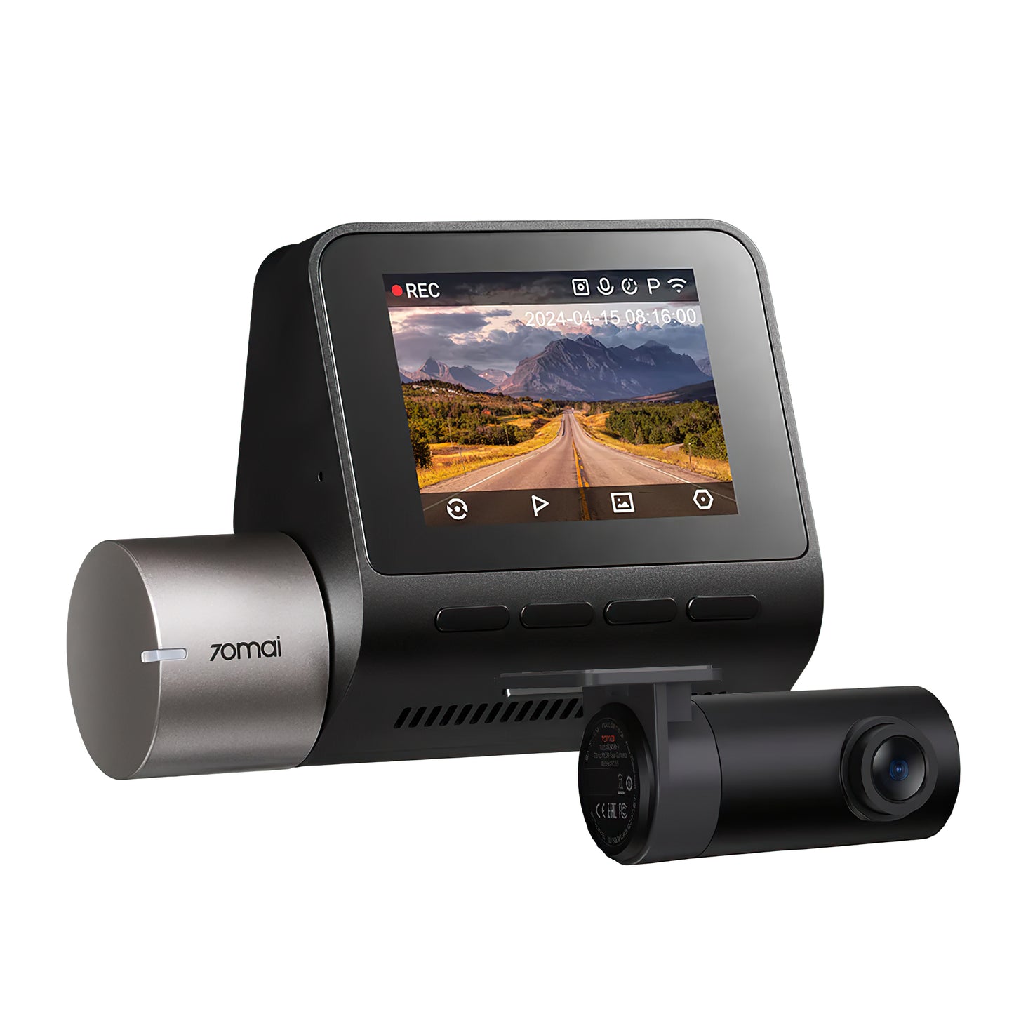 Auto kamera napred/nazad 70mai Dash Cam A510, 3K, GPS, Wi-Fi, Ekran 2 inča