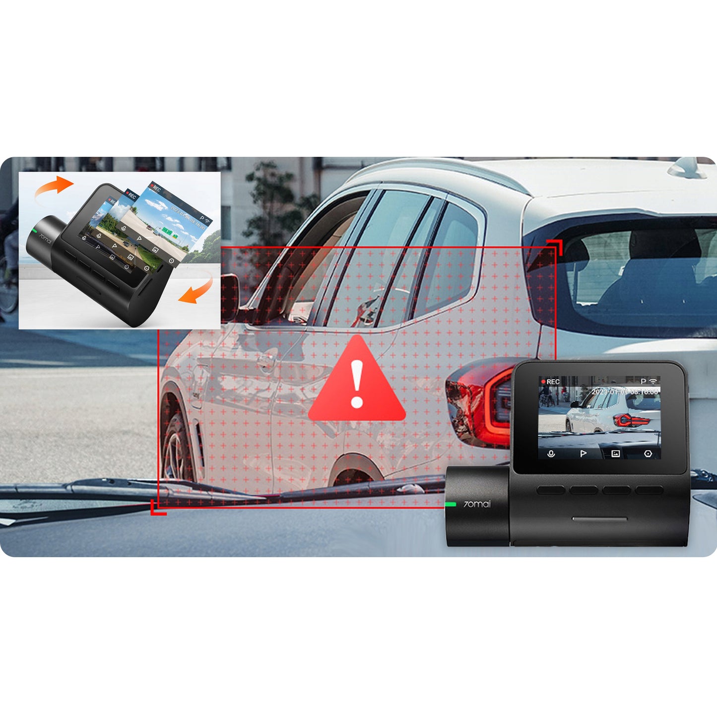 70mai Dash Cam A200, 1080P, Wi-Fi, 2inch Display 