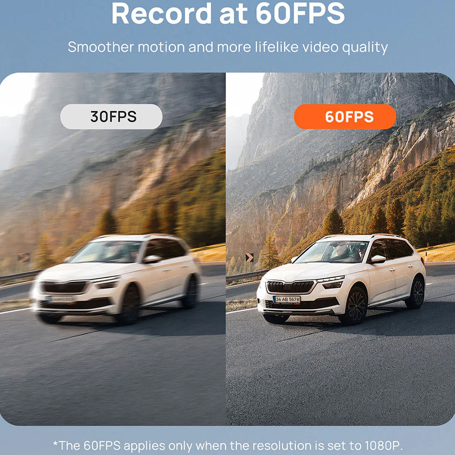 Auto Kamera Napred Nazad 70mai Dash Cam A810, 4K, Wi-Fi, GPS, Ekran 3 inča