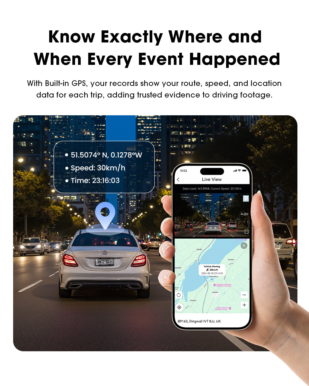 Auto kamera prednja zadnja DDPAI N5 Dual 2026, 4K, Wi-Fi, GPS, AI