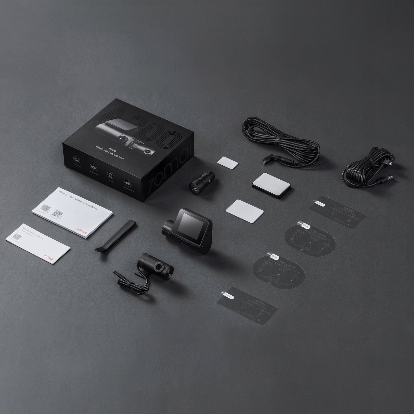 70mai Dash Cam A200, 1080P, Wi-Fi, 2inch Display 