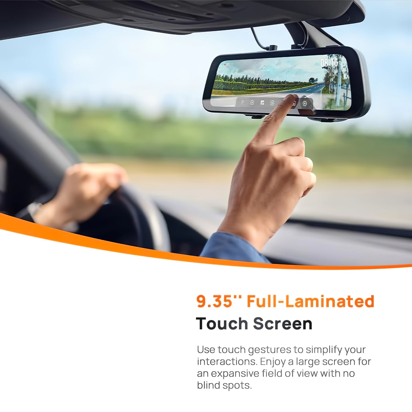 Kamera Auto Prednja Zadnja 70mai Dash Cam S500, 3K, Wi-Fi, Ekran 9.35 inča