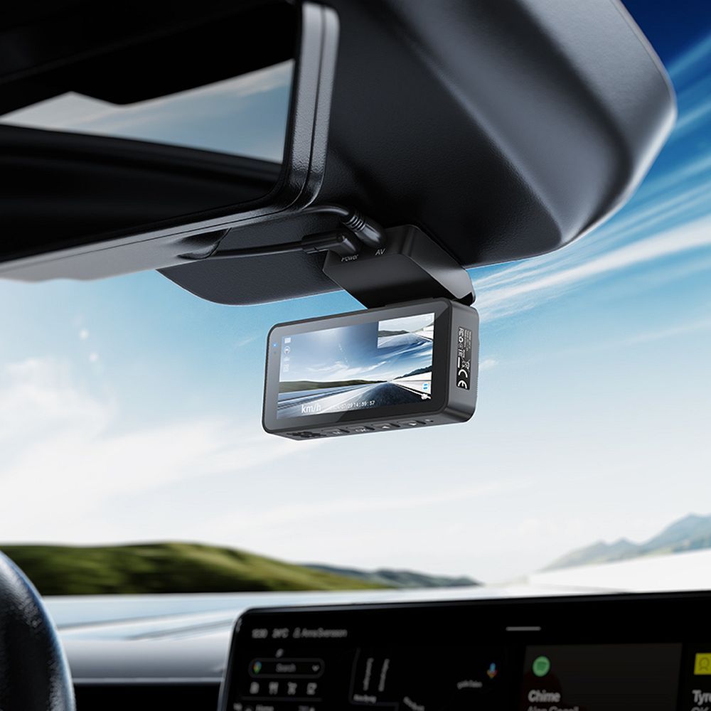 Auto Kamera Prednja Zadnja HOCO DV12, 2K, Wi-Fi, GPS, Ekran 3.69 inča
