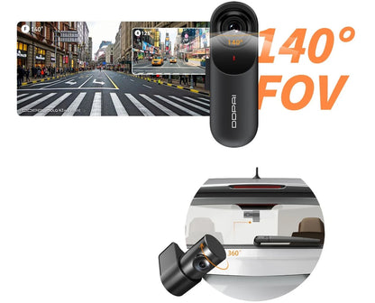 Auto kamera napred nazad DDPAI mola N3 Pro 2026, 1600P, Wi-Fi
