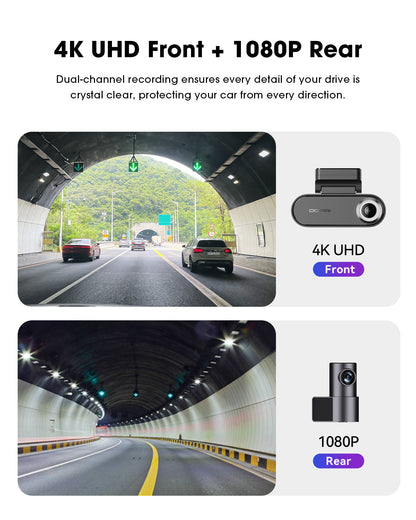 Auto kamera prednja zadnja DDPAI N5 Dual 2026, 4K, Wi-Fi, GPS, AI