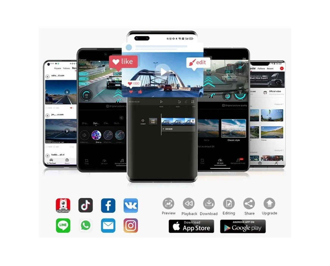 Auto kamera napred nazad DDPAI mola N3 Pro 2026, 1600P, Wi-Fi