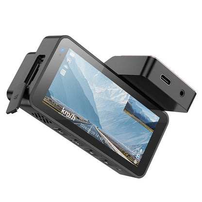 Auto kamera napred-nazad HOCO DV12, 2K, Wi-Fi, GPS, Ekran 3.69 inča