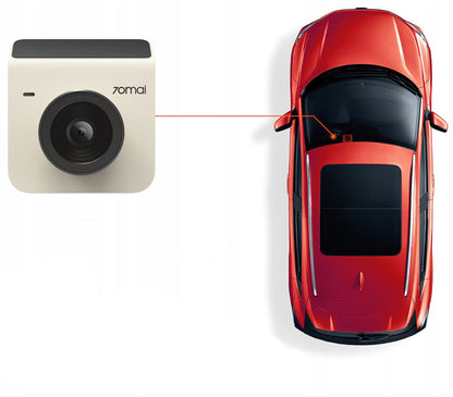 Auto kamera 70mai Dash Cam A400, 2K, Wi-Fi, Ekran 2 inča, Bež