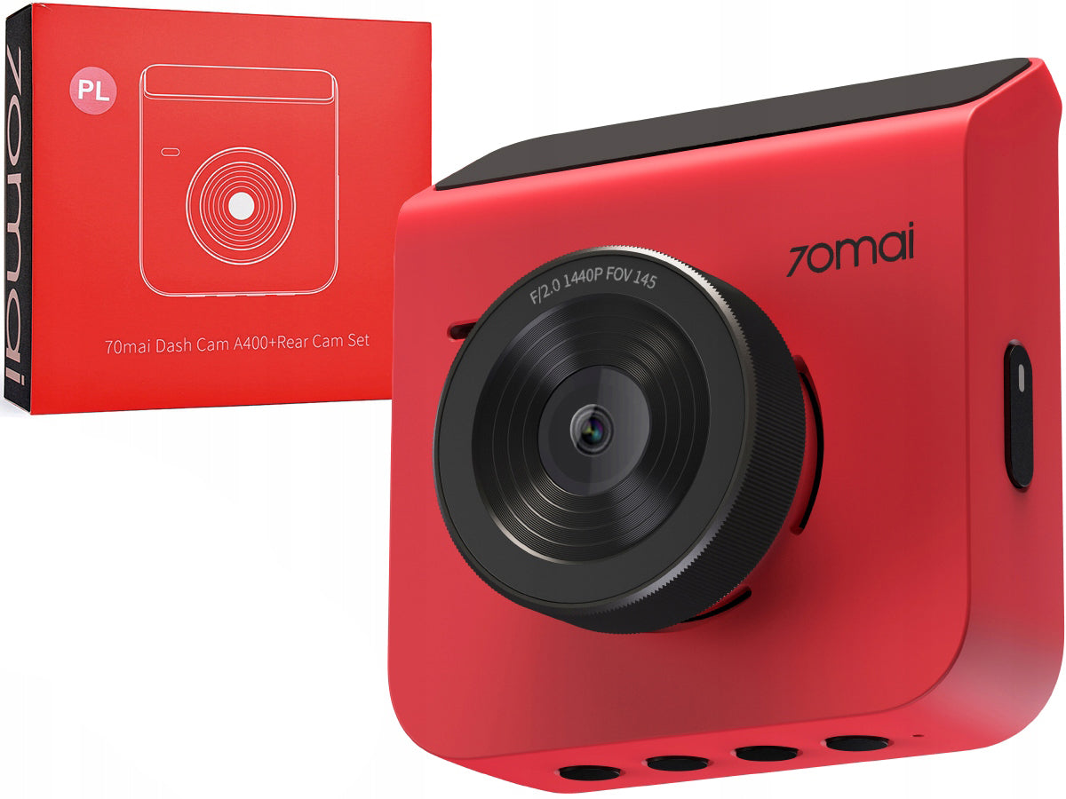 Auto kamera 70mai Dash Cam A400, 2K, Wi-Fi, Ekran 2 inča, Crvena