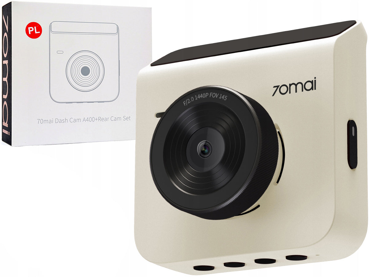 Auto kamera 70mai Dash Cam A400, 2K, Wi-Fi, Ekran 2 inča, Bež