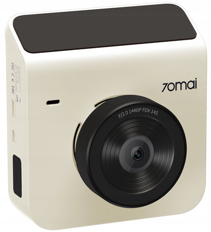 Auto kamera 70mai Dash Cam A400, 2K, Wi-Fi, Ekran 2 inča, Bež