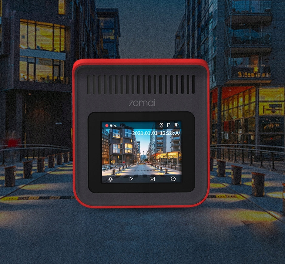 Auto kamera 70mai Dash Cam A400, 2K, Wi-Fi, Ekran 2 inča, Crvena