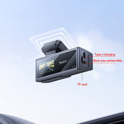 Kamera za auto Yesido KM22, 1080P, Wi-Fi, Crna