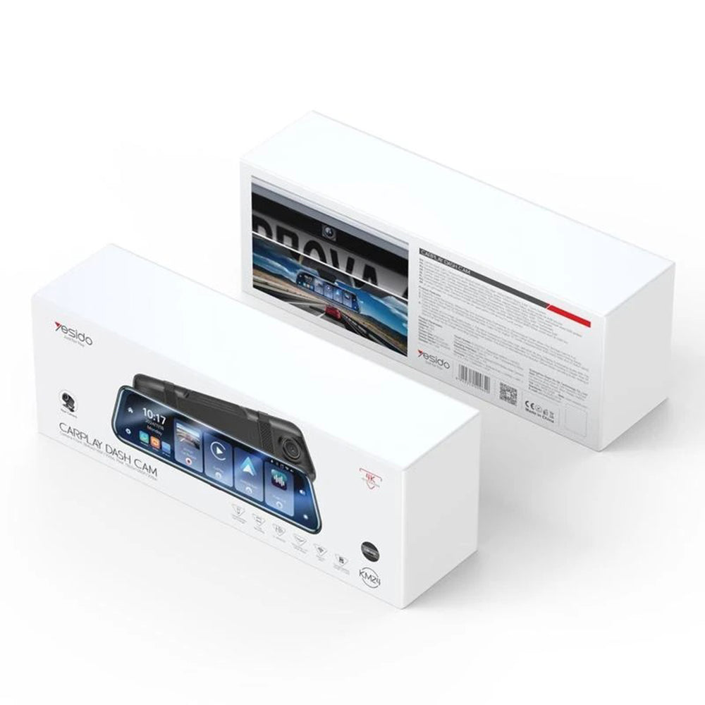 Auto kamera Yesido KM24 sa Carplay / Android Auto, 4K, Ekran 9.66 inča