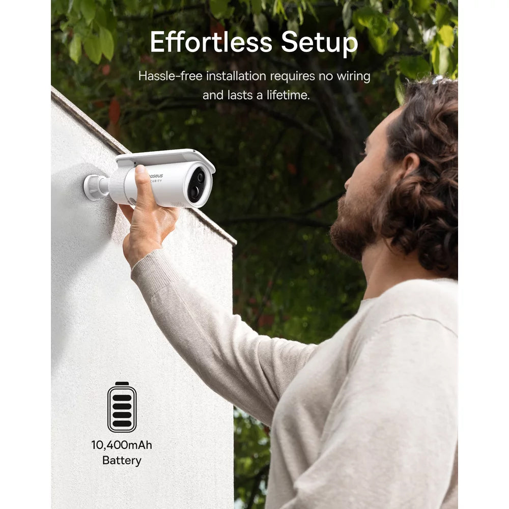 Kamera za nadzor Baseus Solar S1, Wi-Fi, 2K, IP67, Solarni panel, Spoljašnja S0SW002130