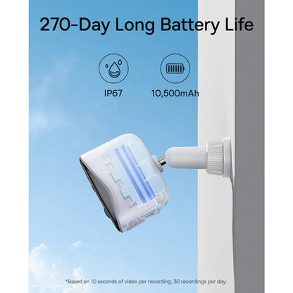 Kamera za nadzor Baseus N1 Plus, Wi-Fi, 2K, IP67, Spoljna, Bela S0TV022132