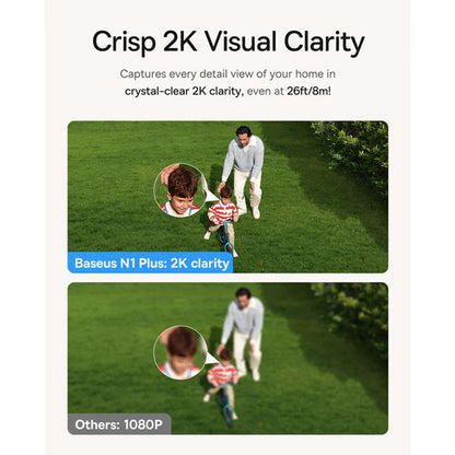 Kamera za nadzor Baseus N1 Plus, Wi-Fi, 2K, IP67, Spoljna, Bela S0TV022132