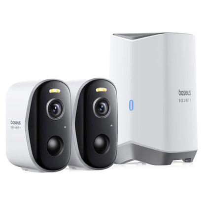 Kamera za nadzor Baseus N1 Plus, Wi-Fi, 2K, IP67, Eksterijer, Set 2 komada S0TY002131