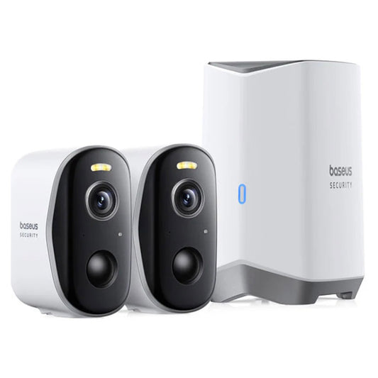Kamera za nadzor Baseus N1 Plus, Wi-Fi, 2K, IP67, Spoljašnja, Set 2 komada S0TW012131