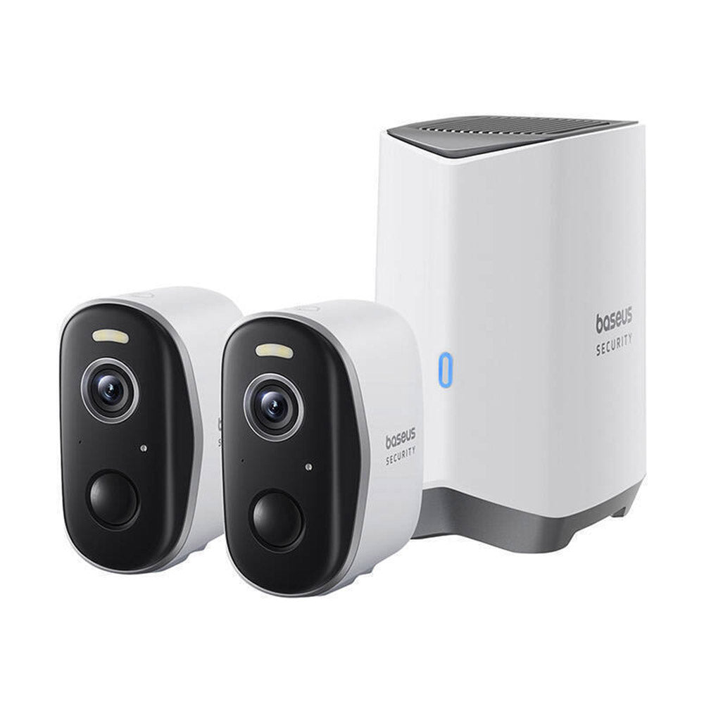 Kamera za nadzor Baseus N1 Plus, Wi-Fi, 2K, IP67, Eksterijer, Set 2 komada S0TY002131