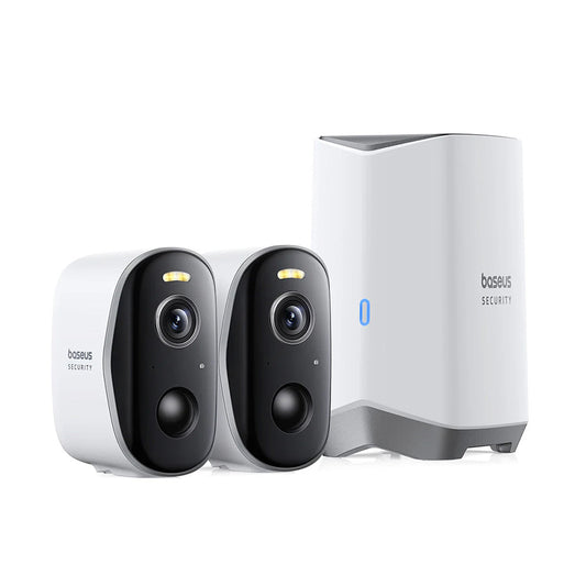 Kamera za nadzor Baseus N1, Wi-Fi, 2K, IP67, Spoljašnja, Set 2 komada A00061900113-01