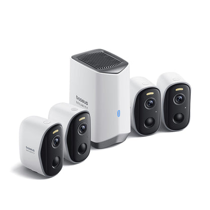 Kamera za nadzor Baseus N1, Wi-Fi, 2K, IP67, Spoljašnja, Set 4 komada ACSLH-01